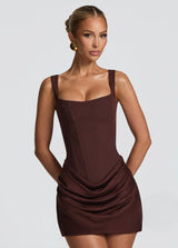 Hannah | Draped Corset Mini Dress