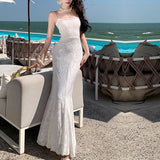 Victoria | Lace Mermaid Maxi Dress