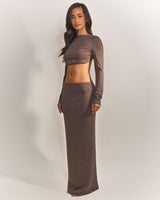 Selene | Embellished Two Piece Maxi Set