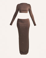 Selene | Embellished Two Piece Maxi Set