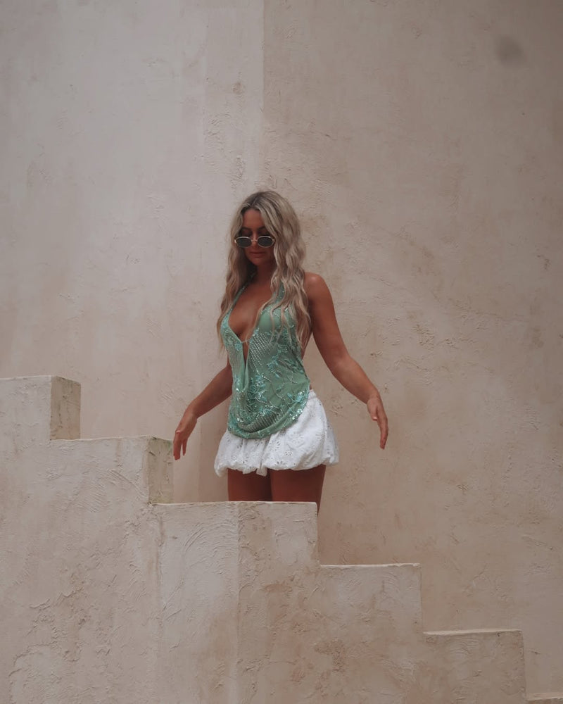Paris | Cowl Neck Halter Top