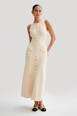 Fiona | Knit Sleeveless Maxi Dress
