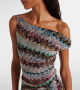 Calista | Zigzag Knit Maxi Dress