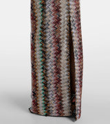 Calista | Zigzag Knit Maxi Dress