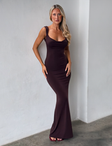 Ava | Satin Maxi Dress
