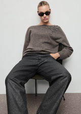 Elena | Shimmer Straight Leg Jeans