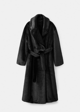 Paisley | Belted Faux Fur Coat