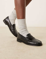 Margot | Leather Penny Loafers