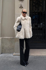 Camille | Faux Fur Sleeve Jacket