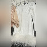 Kennedy | Sequin Feather Mini Dress