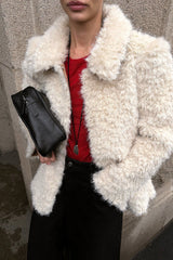 Camille | Faux Fur Sleeve Jacket