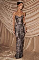 Valleria | Lace Corset Maxi Dress