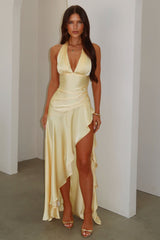Wren | Satin V Neck Maxi Dress