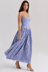 Elodie | Floral Corset Maxi Dress
