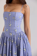 Elodie | Floral Corset Maxi Dress