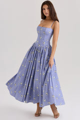 Elodie | Floral Corset Maxi Dress