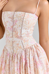 Elodie | Floral Corset Maxi Dress
